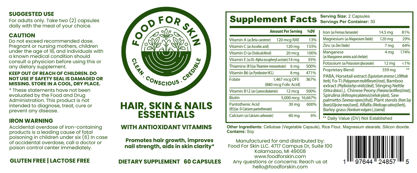 Hair, Skin and Nails Essentials - 60 Ct