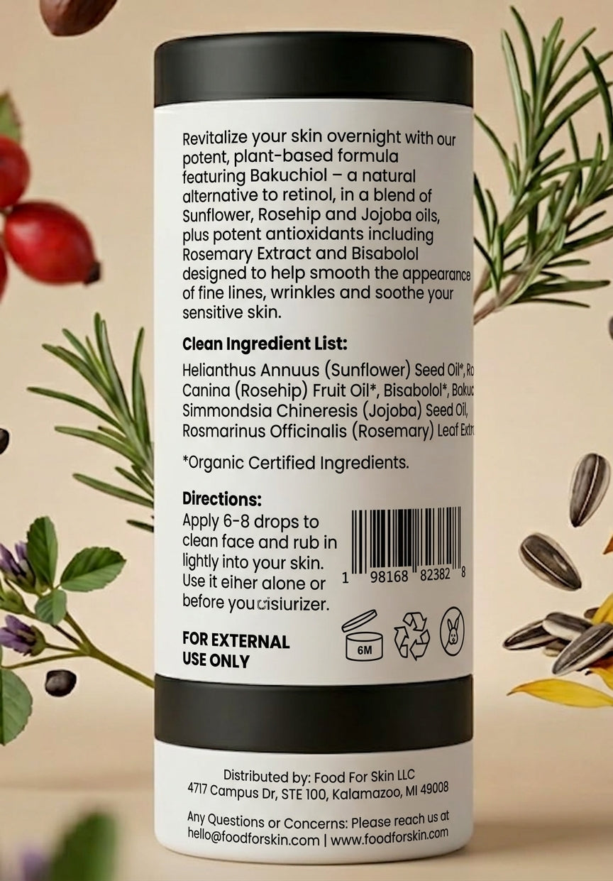 Bakuchiol Skin Rejuvenating Night Oil 1 fl. oz (Unscented)